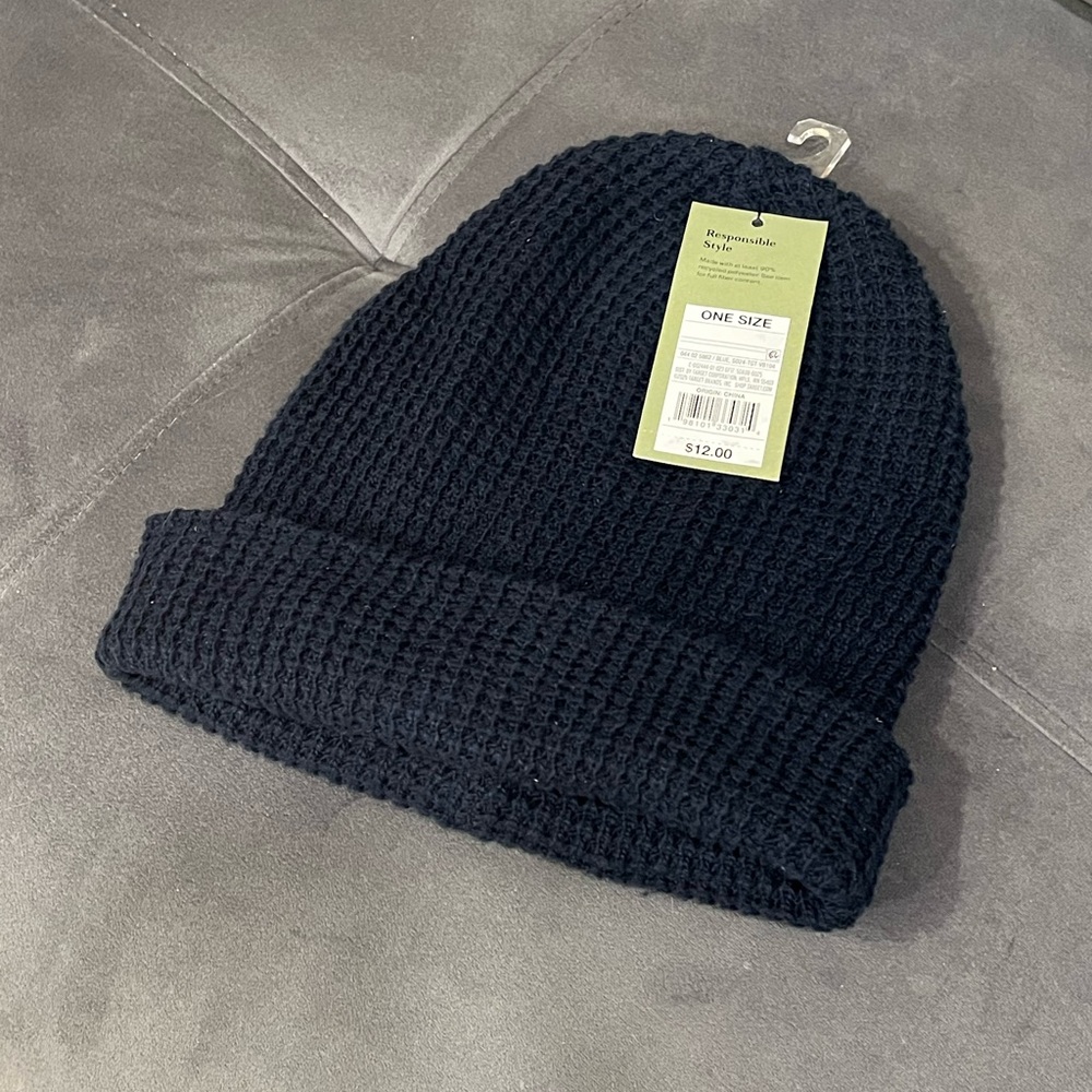 Navy Knit Beanie